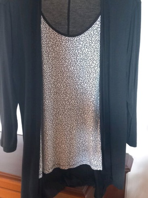 Cotton cardigan with elastane like new, size large
