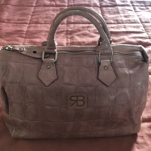 Leather bag Renato Balestra like new, beige pink handbag
