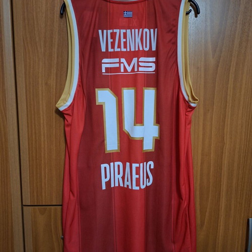 Olympiacos jersey 2024-25 season, new, Sasha Vezenkov #14, size XL