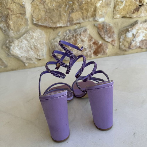 Callesta purple spiral block heels sandals size 39, like new