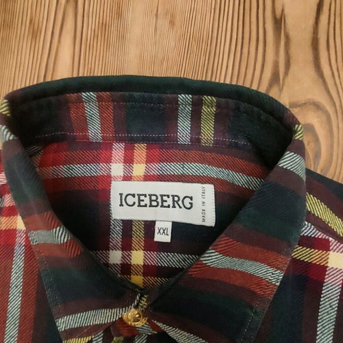 Iceberg shirt like new, multicolor checkered, size XL/XXL