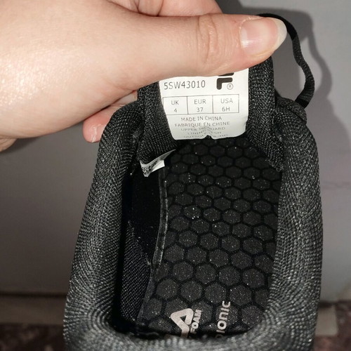 Fila women's running athletic shoes black like new