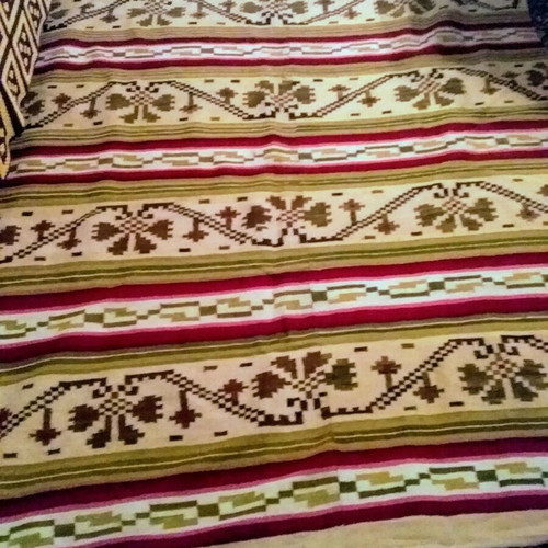 old woolen kilim