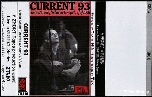  CURRENT 93 - spania kaseta Live (C90)