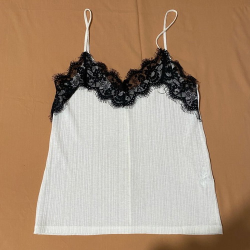 Lingerie style top Zara like new, black and white, size S