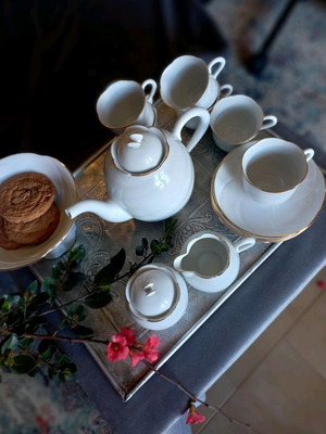 Freiberger tea and coffee serving set 16 pieces used