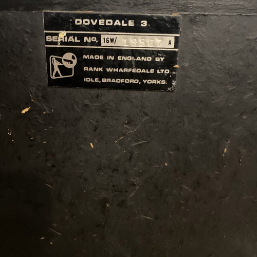 Wharfedale Dovedale 3 speakers used vintage made in England