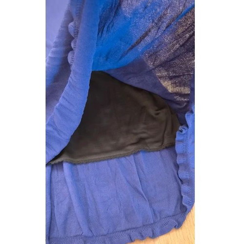 Marc Cain Flared Skirt Size N4 Blue Purple