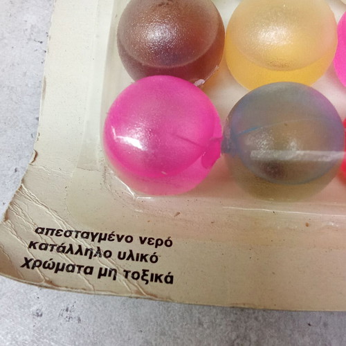 Collectible Ice Balls for drinks PI MI Prisunic Marinopoulos 1990s new