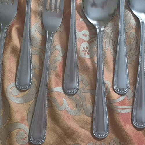 Soup spoons and forks set of 12 pieces, new
