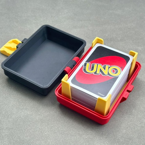 Uno Card Case with Snap Lock tray made to order