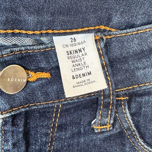 Skinny jeans H&M used, XS/S, dark blue, stretch