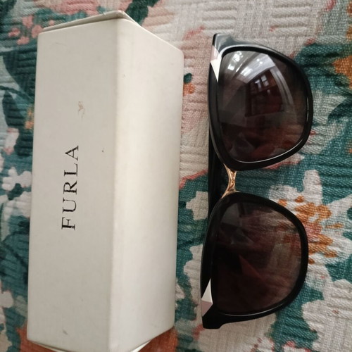 Furla sunglasses, black, one lens scratched