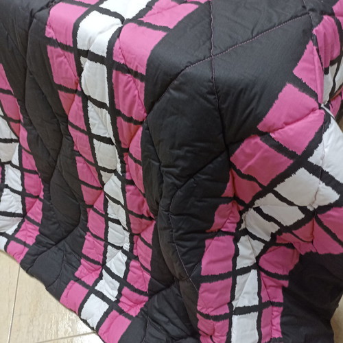 Double-sided double quilt new, 100% cotton with baked wadding