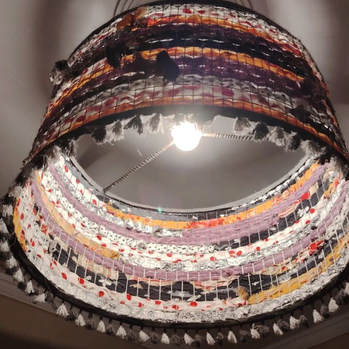 Handmade ceiling light used