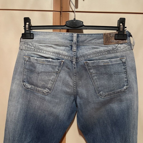 Diesel jeans, straight fit, blue, size S