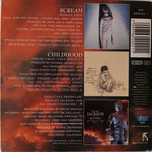 Michael Jackson Scream / Childhood CD single used, pop