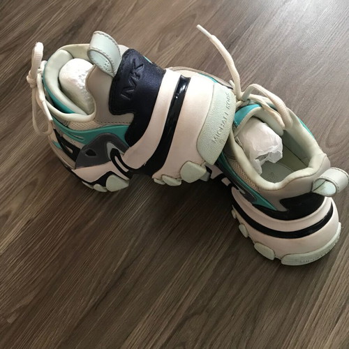 Michael Kors Nick trainers like new, size 37, white and blue