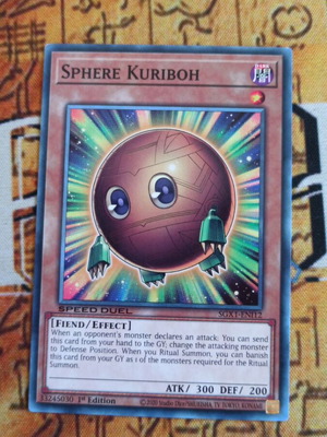 Sphere Kuriboh κάρτα Yu-Gi-Oh! σαν καινούργιο από Speed Duel GX Academy