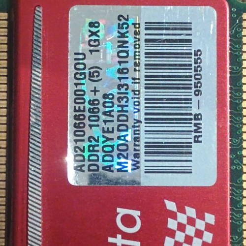 DDR2 3x1GB 1066MHz RAM modules like new