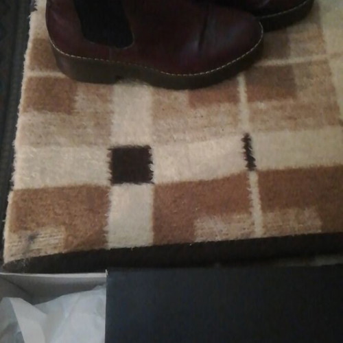 Divided ankle boots used, red, size 39