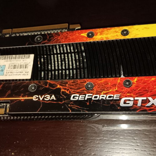 EVGA GeForce GTX260 896MB PCI-E graphics card used, for repair or parts