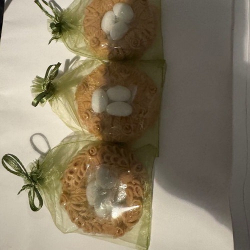 Set of 3 Anogeian handmade Xompliasta decorative koulouria