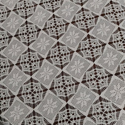 Set of white crochet tablecloth and square 170x170cm and 80x80cm new