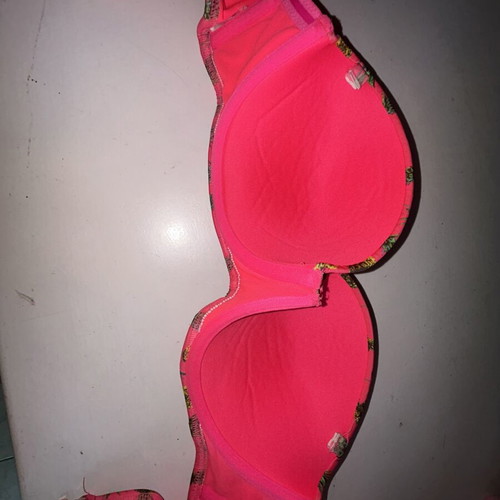 Swimsuit used, size M, pink and yellow