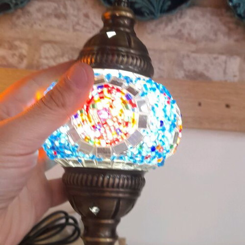 Table mosaic lamp 30cm handmade new
