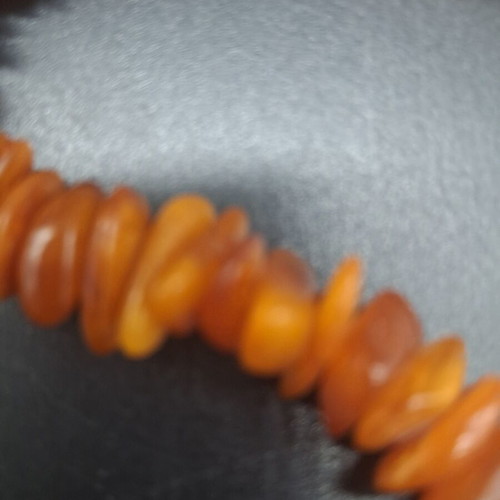 Vintage necklace made of authentic Baltic amber, used, 45gr