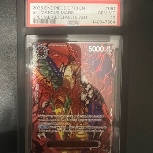 Five Elders Gorosei OP13 PSA 10 Sequential Demon Alternate Art Cards