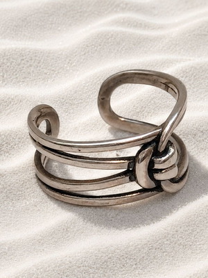 Handmade Gianniotiko ring silver 925 new, size 53 adjustable
