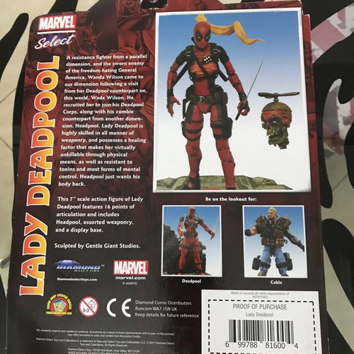 Lady Deadpool Marvel Diamond Select φιγούρα X-Men καινούργια με Zombie Deadpool κεφάλι και πολλά επιπλέον χέρια