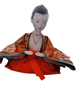 Hina-Ningyo doll handmade, Edo period style, like new