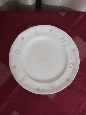 Longchamp vintage ceramic plate, diameter 26 cm, France