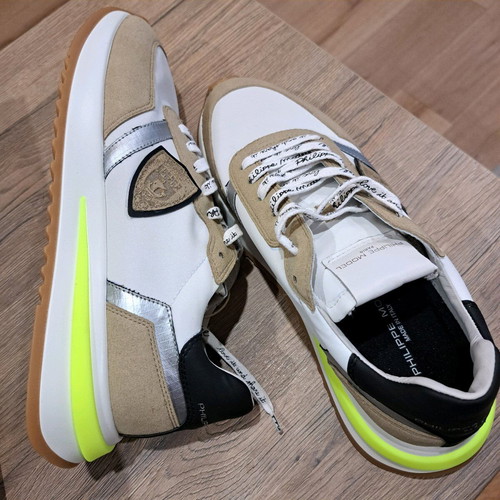 Philippe Model Paris men's sneakers new, white and beige, size 41