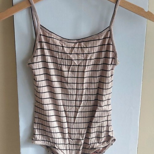 Tally Weijl striped bodysuit top, size Small