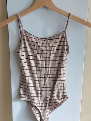 Tally Weijl striped bodysuit top, size Small