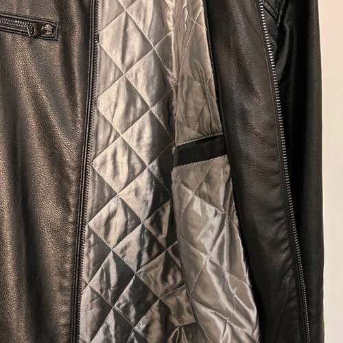 Colin's men's faux leather jacket size XL like new, black