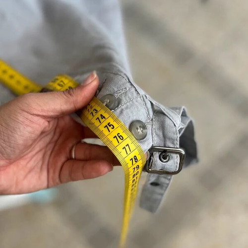 Claudia Sträter linen vintage capri pants, gray, size L