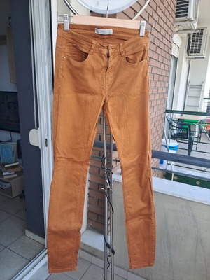 Zara Παντελόνι skinny σαν καινούργιο, καφέ, μέγεθος XS