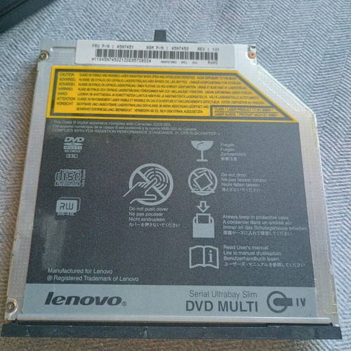 Lenovo Serial Ultrabay Slim DVD Multi IV laptop SATA DVR used