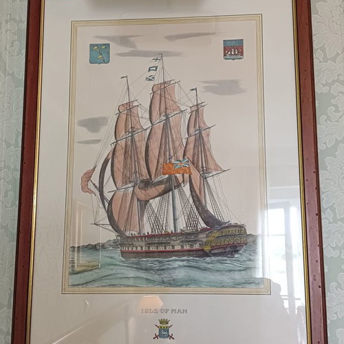 Painting used with ship motif