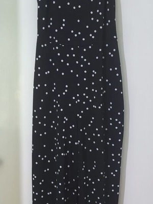 Polka Dot Jumpsuit George XS like new, black and white