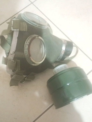 Army Gas Mask used with new filter