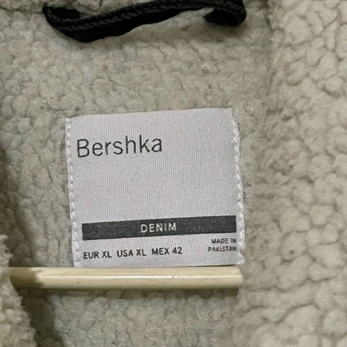 Denim jacket Bershka black XL like new