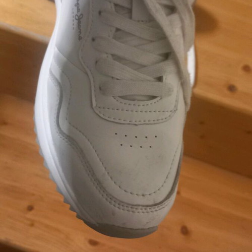 Pepe Jeans women's white sneakers like new, size 37