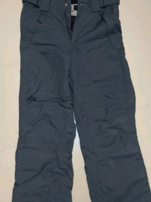 Men's ski salopettes used, gray, size S