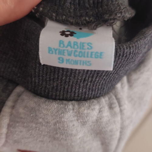 Dark gray baby pants 9 months like new, 65% cotton 35% polyester